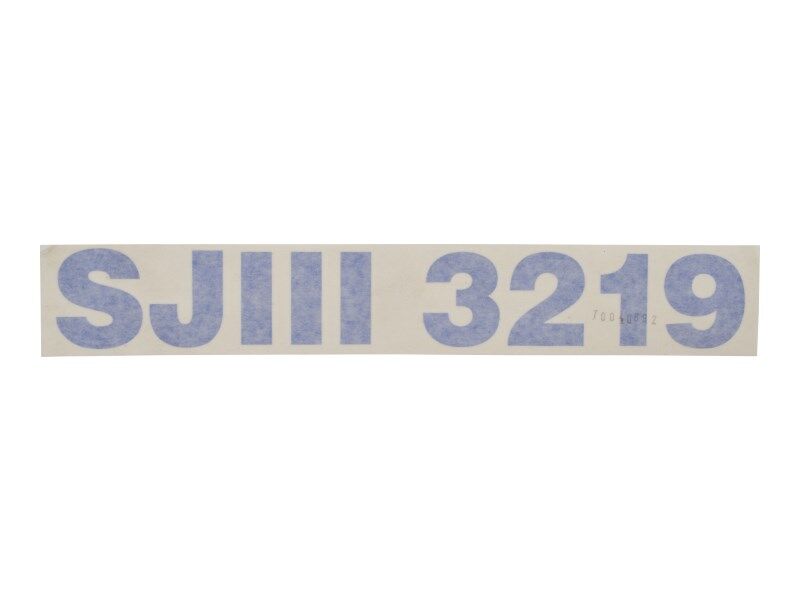 Part Number 70040892 Sjiii 3219 Model Label fits JLG