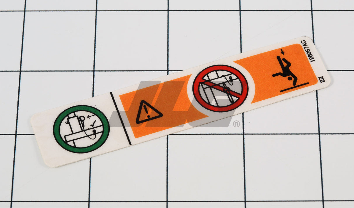 Part Number 70040893 Falling Hazard Label fits JLG