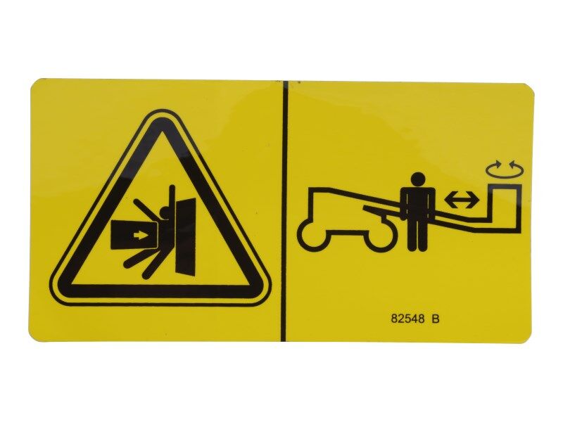 70041065 Decal, Warn, Crush Hazard Plat | JLG