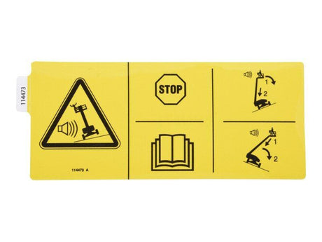 70041072 Tipover Danger Decal 