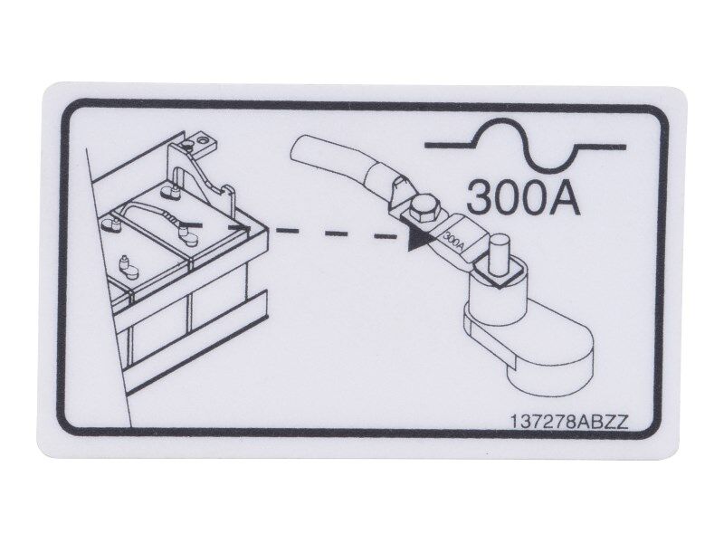 70041537 Decal, 300A Fuse Location | JLG