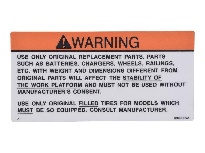 70041546 Replacement Caution Decal