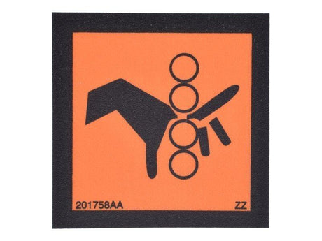 70041556 Pinching Hazard Decal