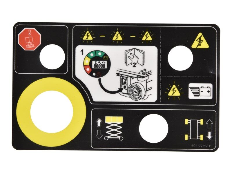 70043632 Decal, Instr-Max Cap 600Lbs | JLG