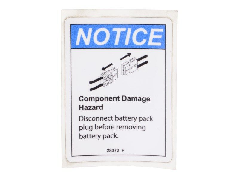 70044924 Decal, Notice Battery Cables | JLG