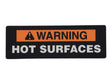Part Number 7026648 Label, Hot Surface Warning fits JLG