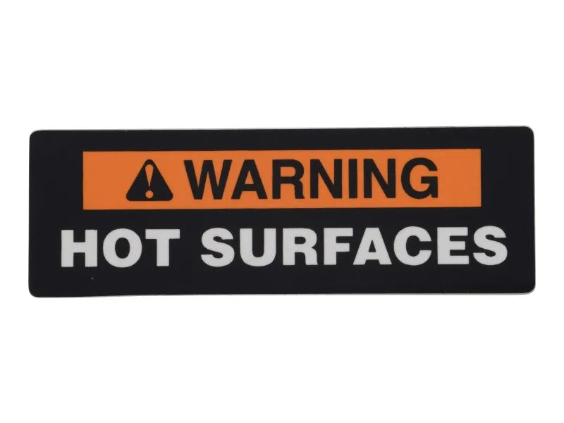 Part Number 7026648 Label, Hot Surface Warning fits JLG