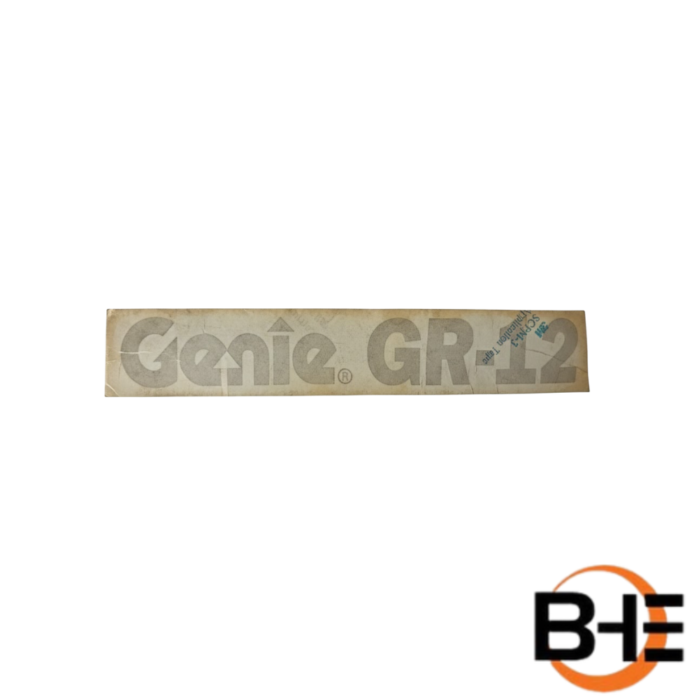 Part Number 72195GT Genie Gr-12 Decal