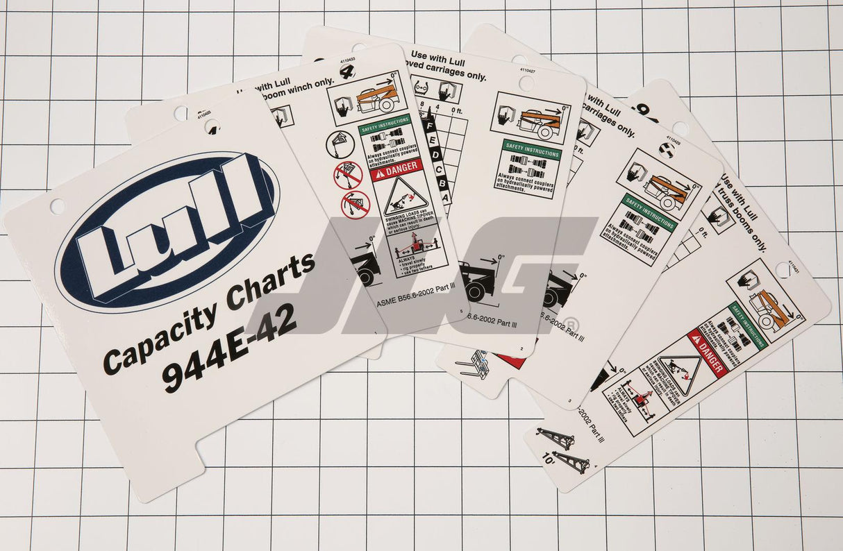 7301586 Booklet Load Chart 944E-42 | JLG - BHE Parts Store