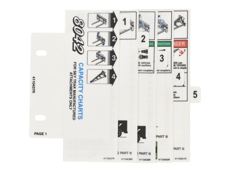 7301676 Booklet Load Chart 