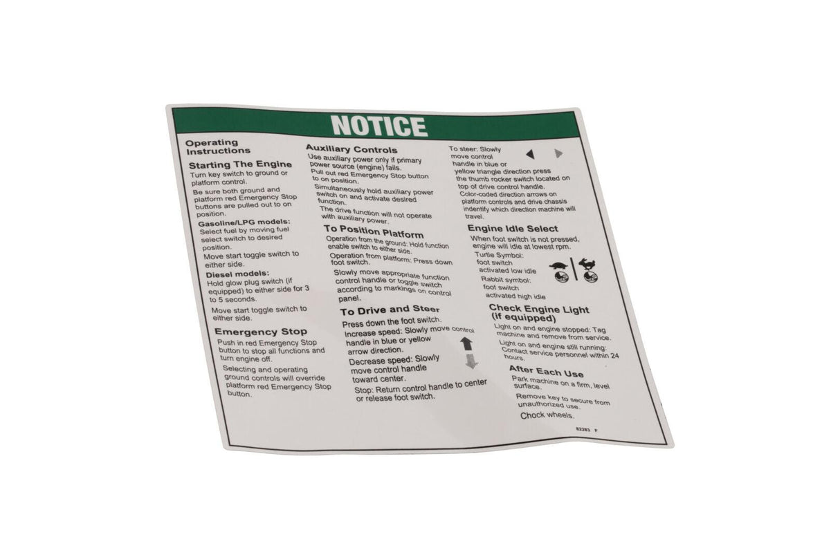 82283GT Notice Oper Inst