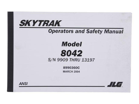 8990360 Operator Manual 8042 