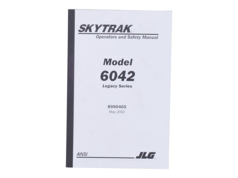 Part Number 8990465 Manual Owner/Operator 6042 fits JLG