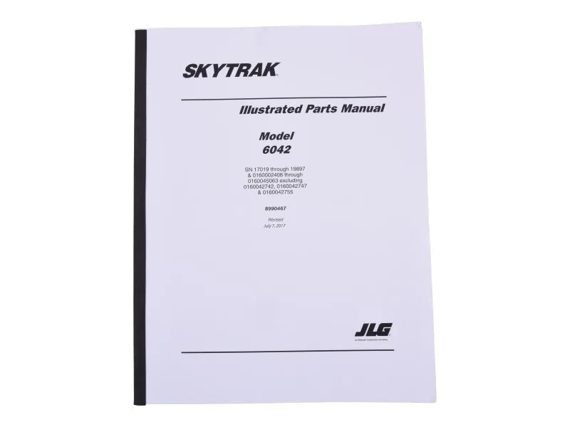 Part Number 8990467 Manual Parts 6042 fits JLG