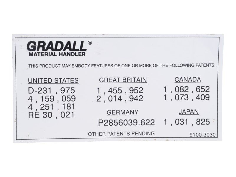 91003030 Decal - Patent | JLG