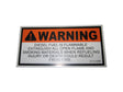 91143286 Plate Warning