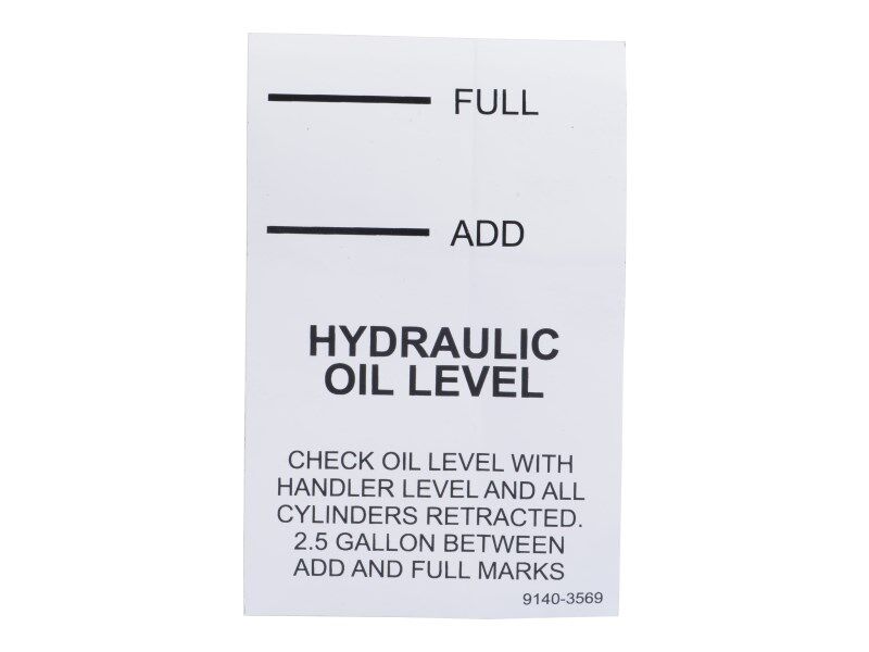 91403569 Decal - Oil Level | JLG
