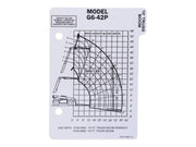 Part Number 91413027 Load Chart fits JLG
