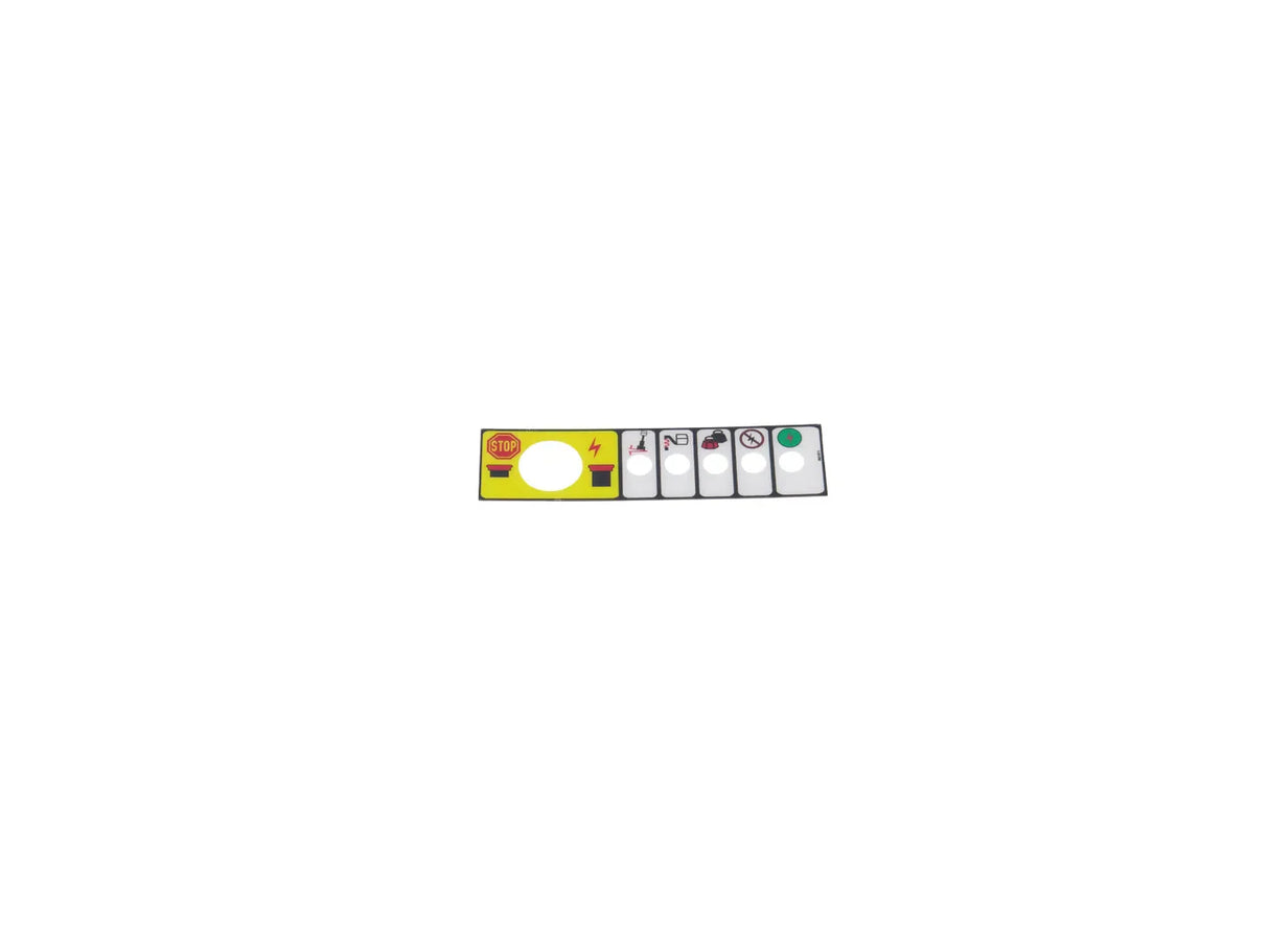 AU1511 Decal Ind+ Emergency Stop | JLG