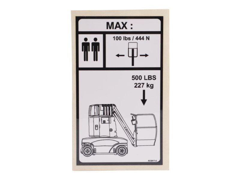 AU2017 Decal, Loads T1010 Us | JLG