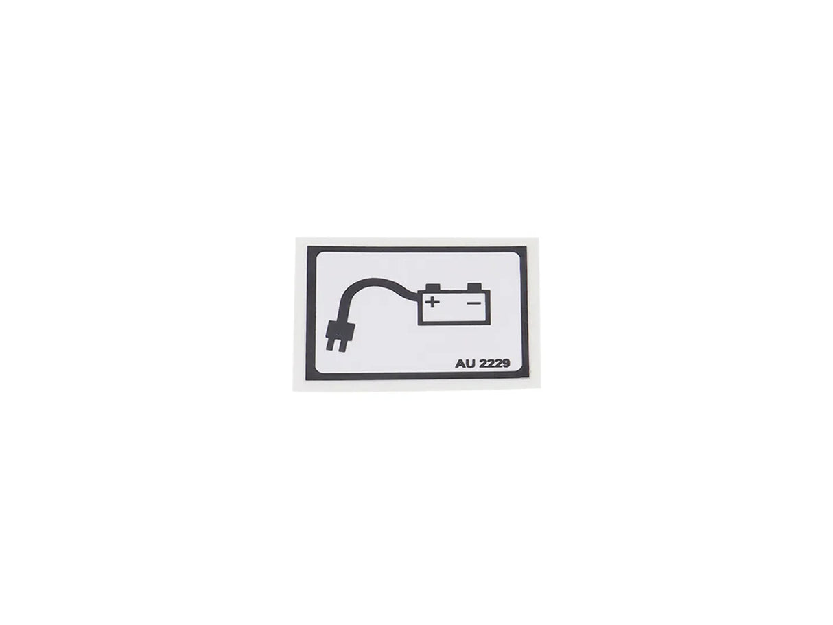 AU2229 Decal, Battery Charger Plug | JLG