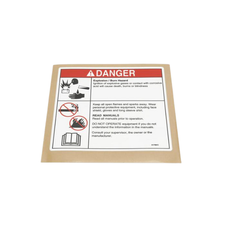 31788GT Decal Danger Battery Safety - Genuine Genie Replacement Part