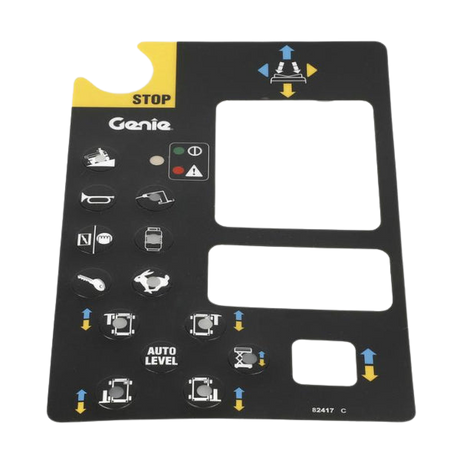 82417GT Decal Platform Control Panel - Genuine Genie Replacement Part