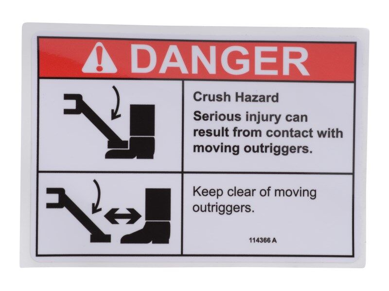 114366 Decal, Foot Crush, Outrig | Genie