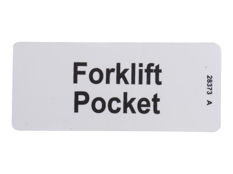28373 Decal, Fork Lift Pocket | Genie