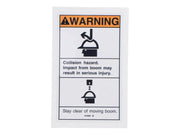 Part Number 31059 Decal, Warning Col Hazard fits Genie