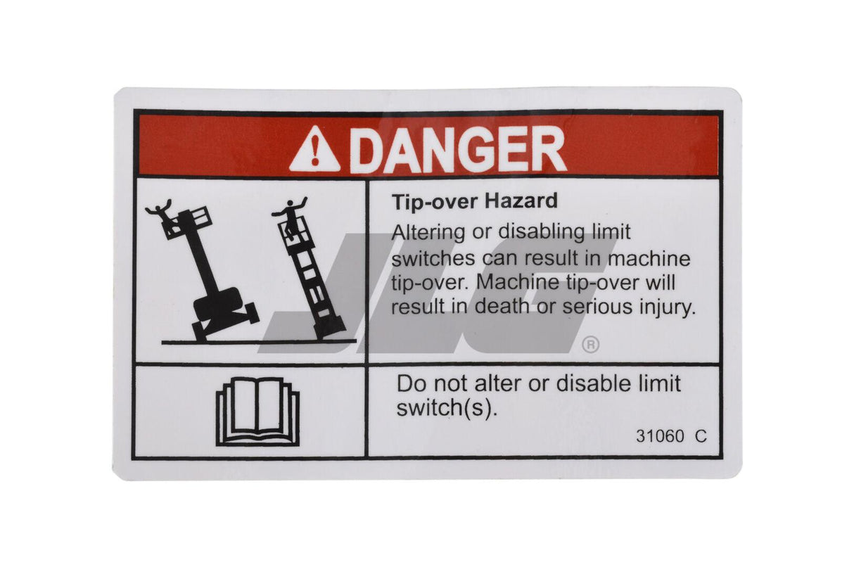 31060GT Danger Do Not Alter Swtc