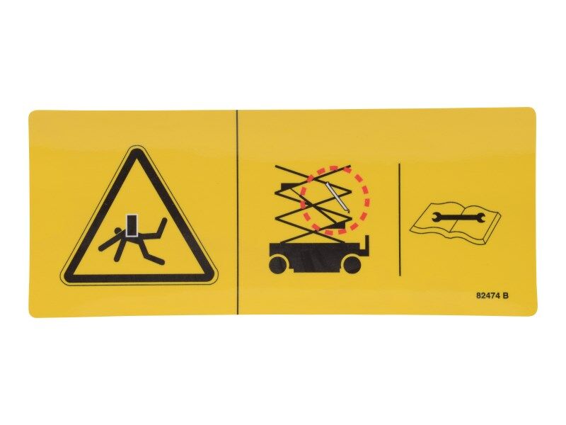 82474 Decal, Sym, Safety Arm | Genie