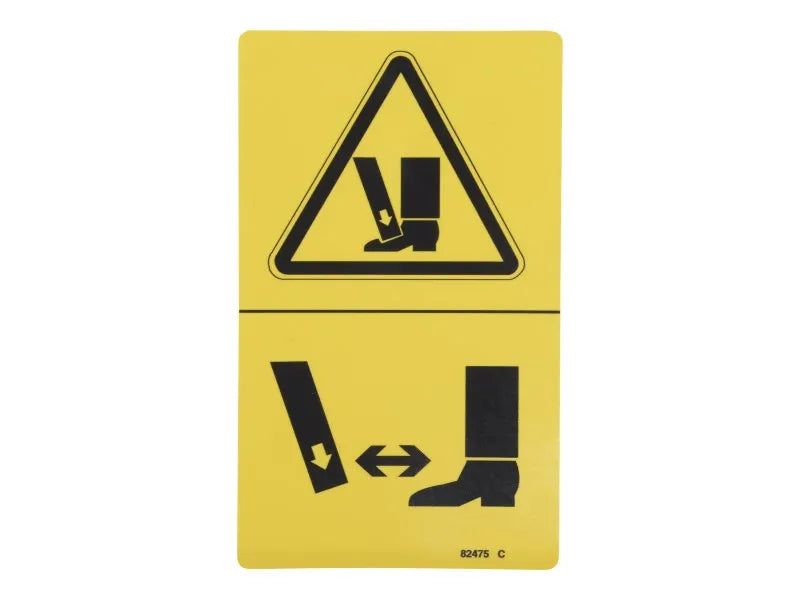 82475 Decal, Symbol Foot Crush | Genie