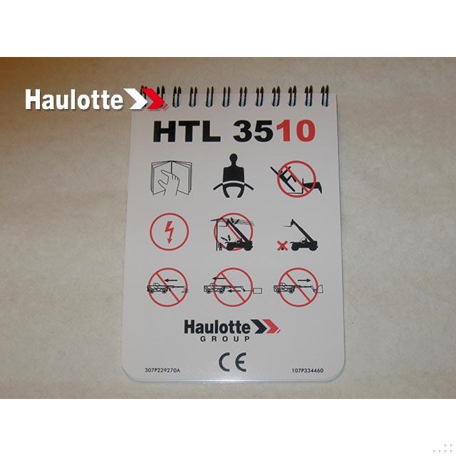 Part Number 107P334460 Chart Working Aera-Chart fits Haulotte