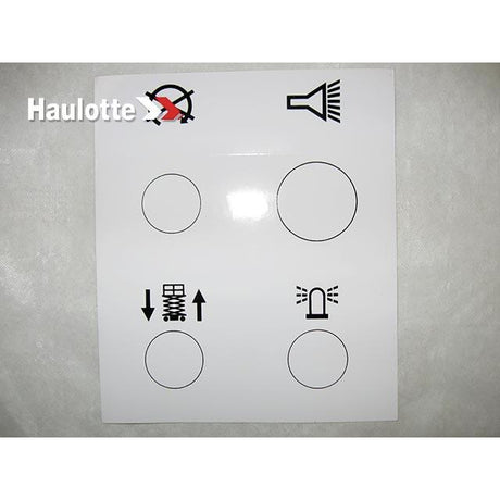 Part Number 108C131570 Bottom Panel Label fits Haulotte