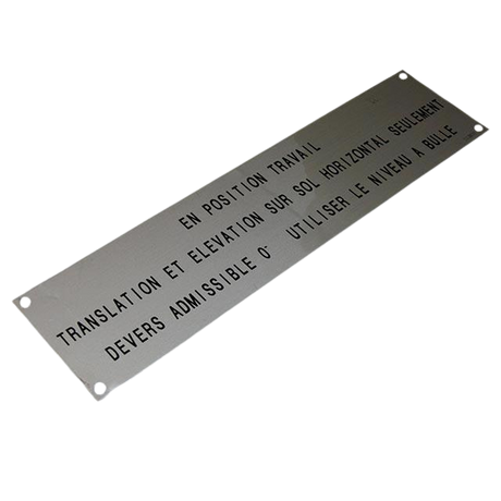 Part Number 108C138310 Ground Horizon Plate fits Haulotte