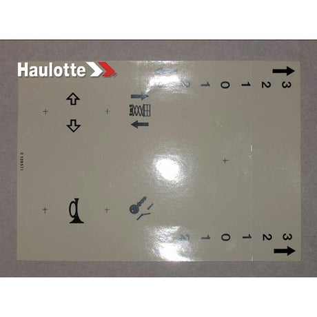 Part Number 1200120571 Bottom Panel Label fits Haulotte