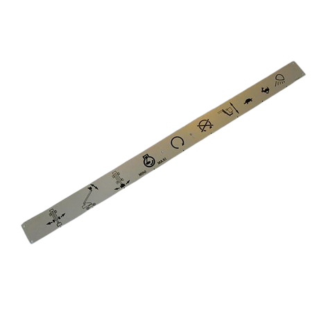 Part Number 146B124640 Indication Plate N"3 fits Haulotte