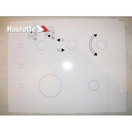 Part Number 153B150000 Label fits Haulotte
