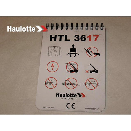 Part Number 172P346660 Chart Working Aera- 3617 fits Haulotte