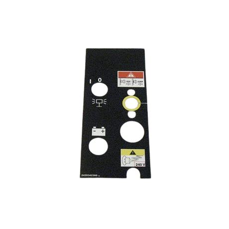 Part Number 2420342360 Control Box Label fits Haulotte