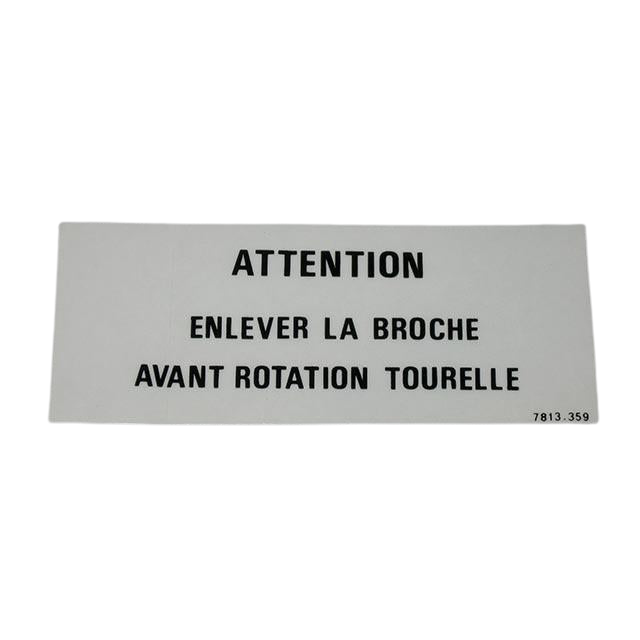 3078133590 Label | Genuine Haulotte