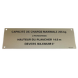 Part Number 3078134190 Load Capacity Label fits Haulotte