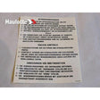 Part Number 3078135090 Labels fits Haulotte
