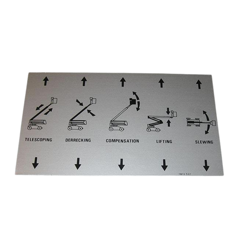 Part Number 3078135370 Plate On Distributor fits Haulotte
