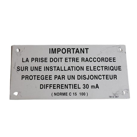 Part Number 3078135870 The Socket Must... Aluminium Plate fits Haulotte