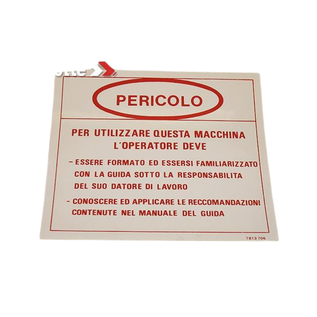 3078137060 Danger (Italie Label) | Genuine Haulotte