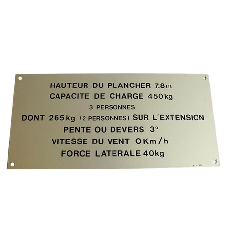 Part Number 3078137680 Label fits Haulotte