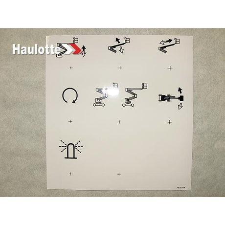 Part Number 3078138290 Top Panel Label fits Haulotte