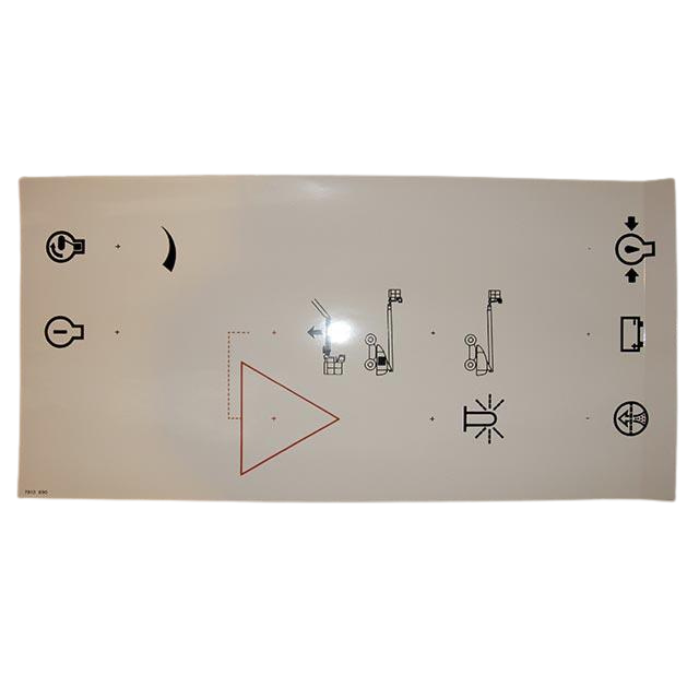 Part Number 3078138900 Top Panel Label fits Haulotte